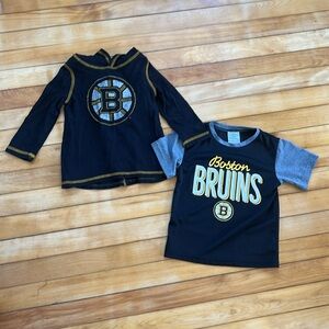 Boston Bruins Lot NHL Hockey T Shirt Dress T Shirt 2T 3T Toddler Girl